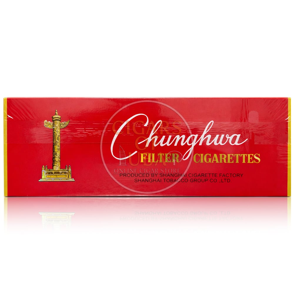 Original Chunghwa Zhonghua Hard Pack Japanese Version Cigarettes – 1 Carton (10 Packs / 200 Cigarettes) | Free Worldwide Shipping