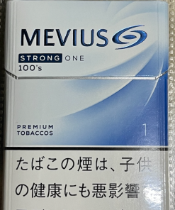 Original MEVIUS Strong One 100's 1mg Japanese Version Hard Pack Cigarettes – 1 Carton (10 Packs / 200 Cigarettes) | Free Worldwide Shipping