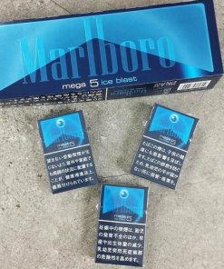 Original Marlboro Ice Blast Extra Strong 5mg Japan Version Menthol Cigarettes – 1 Carton (10 Packs / 200 Cigarettes) | Free Worldwide Shipping