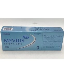 Original MEVIUS Extra Lights 100's 3mg Japanese Version Hard Pack Cigarettes – 1 Carton (10 Packs / 200 Cigarettes) | Free Worldwide Shipping